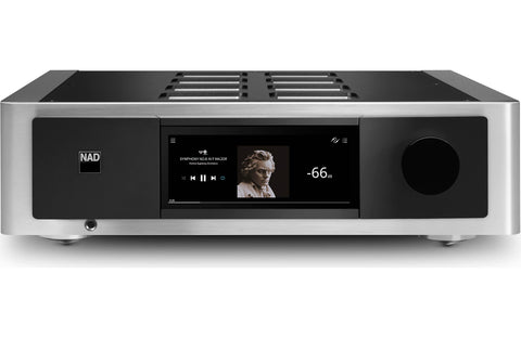 NAD Masters Series M33 Stereo integrated amplifier with HDMI, built-in BluOS™ streaming, Apple AirPlay® 2, and Bluetooth®